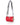mini bag a tracolla colore rosso, realizzata con tessuto tecnico recuperato da vele usate
