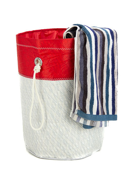 #Red laundry basket